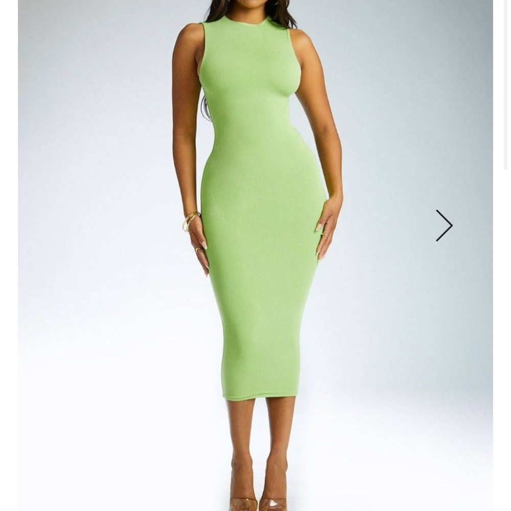 Naked Wardrobe Green Dress